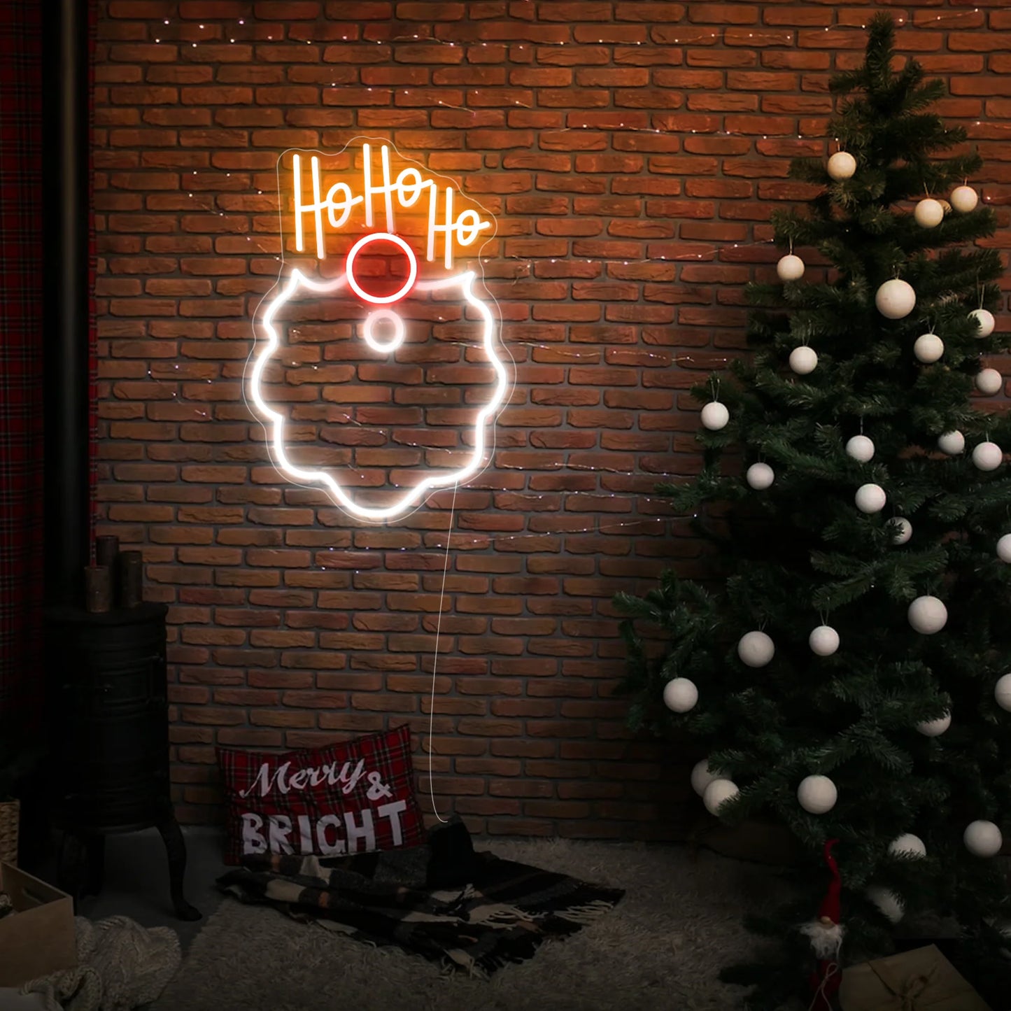 HO HO HO Christmas LED Neon Sign