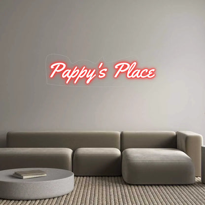 Custom Neon Light Pappy's Place