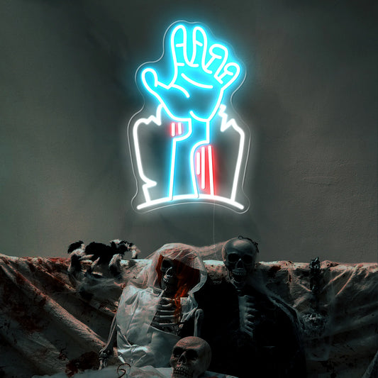 Devil's Hand LED Neon Sign Light