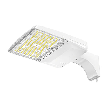 Parking Lot Light - White XALH Series with Shortcap, 46500lumens, Selectable CCT&Wattage AC 120V-277V