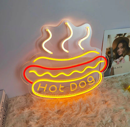 Hot Dog LED Neon Sign Light