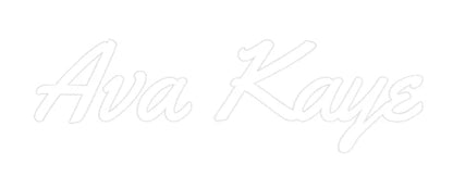 Custom Neon Light Ava Kaye