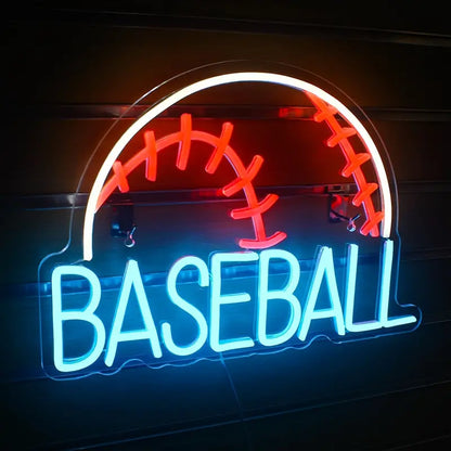 Baseball LED Neon Sign Light