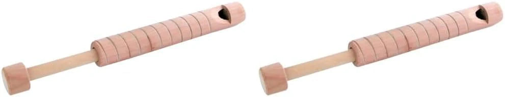 Wood Slide Whistle Toy Cream Pack of 2