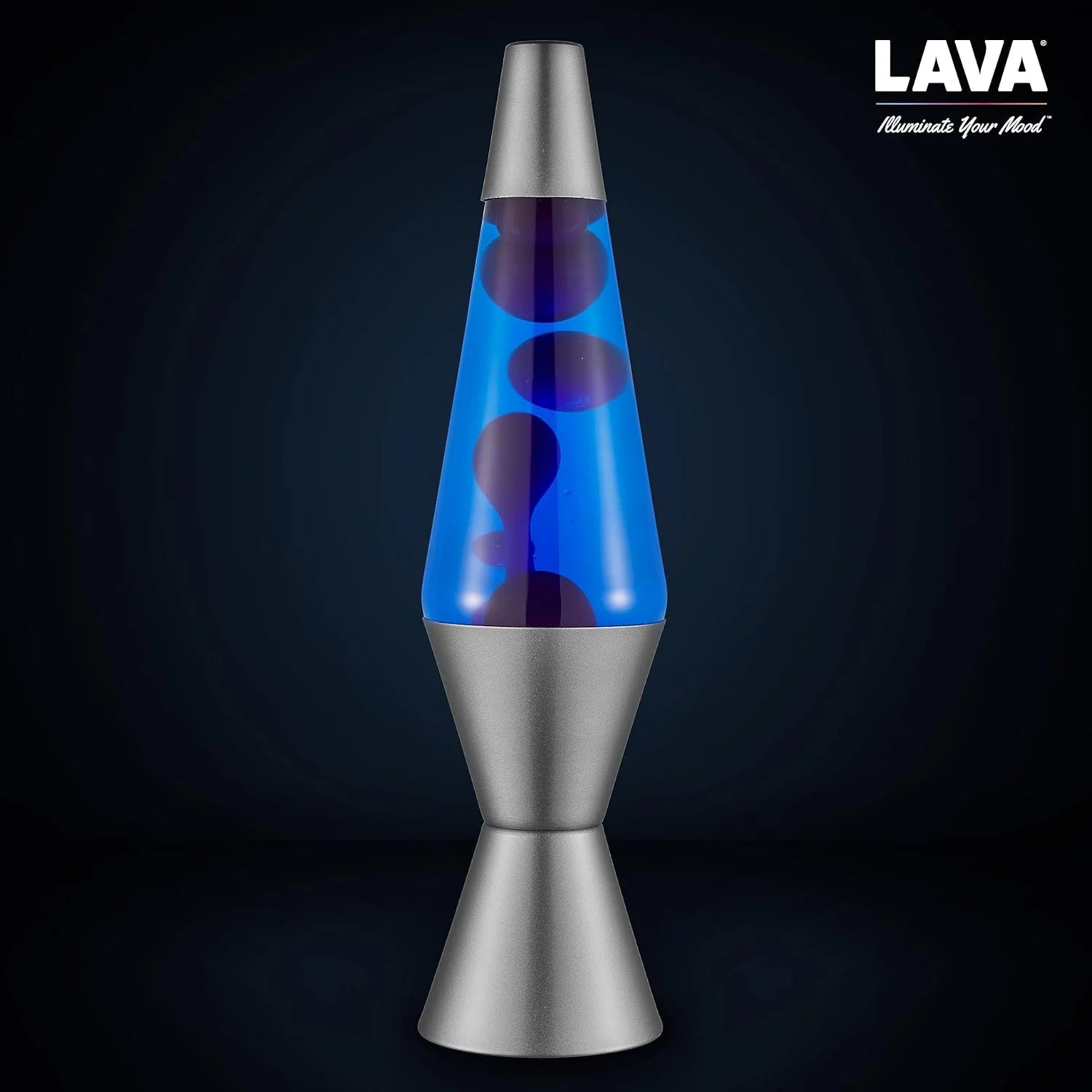 Lava Lamp 145 Cosmic Wave The Original Motion Light Purple Wax and Blue Liquid Item 2633 Amazon Exclusive