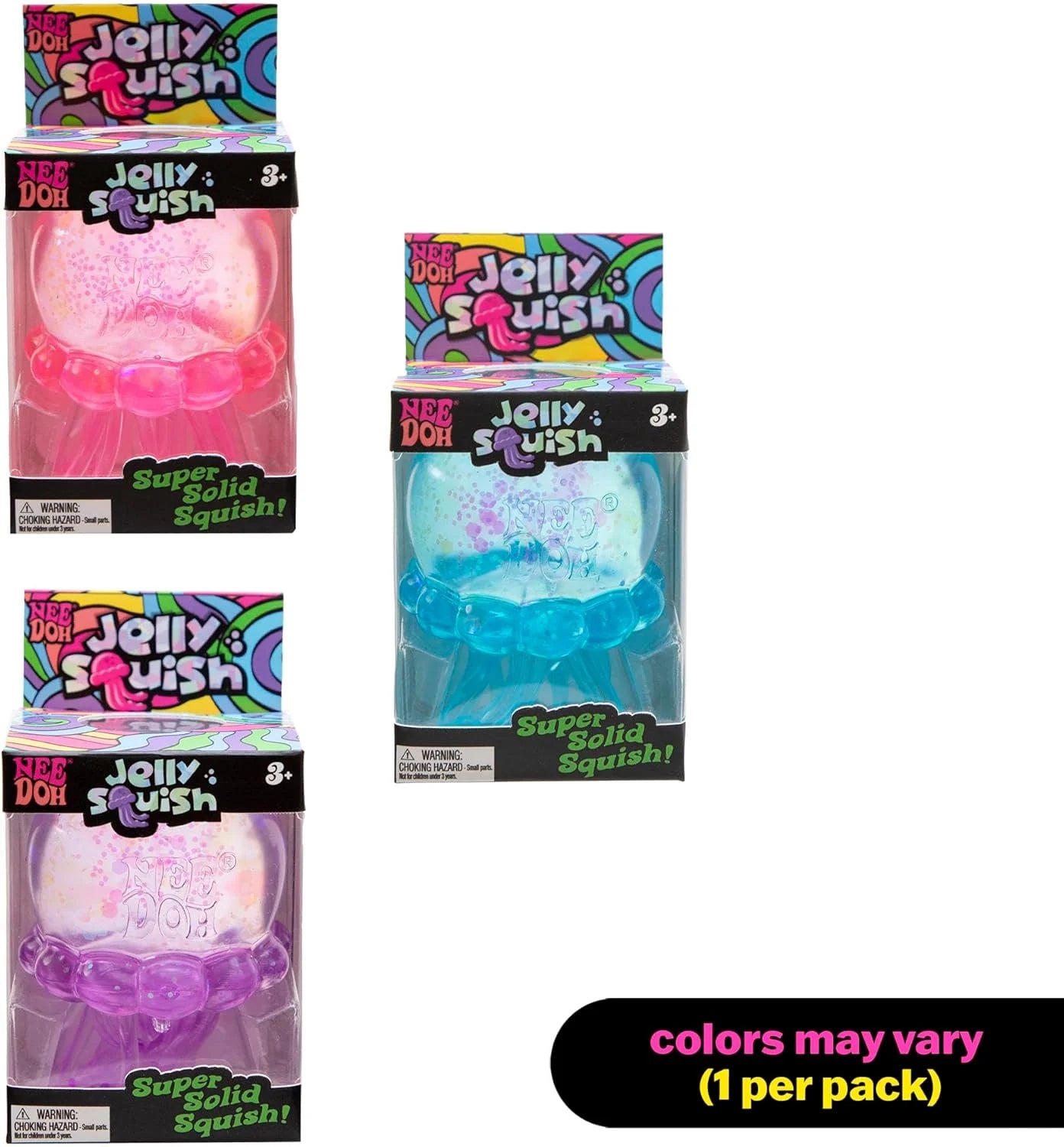 Needoh Jelly Squish Sensory Squeeze Toy Colors May Vary