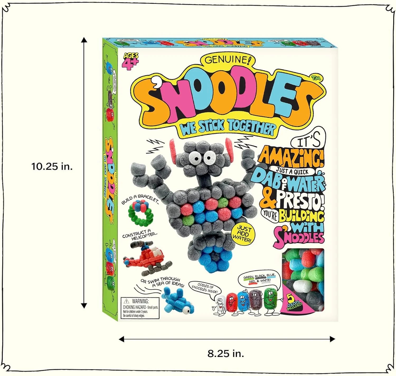 SNoodles Creative Building Craft Kit Just Add Water Ages 4 and Up One Kit