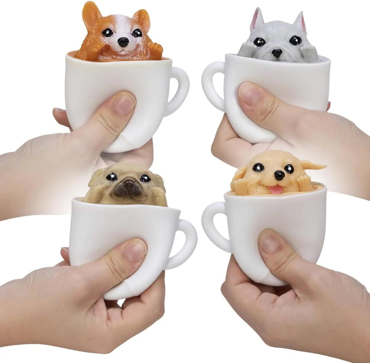 Pup in a Cup Squeeze to Reveal Adorable Caffeine Themed Companions Style May Vary Pack of 1