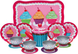 Cupcakes Tin Tea Set Multi colored Small