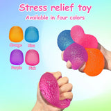 Squishy Fidget Toys Stress for Kids and Adults Super Solid Squeeze Ball Sensory for Stress Relief Birthday Easter Basket Stuffers and Party FavorsPink