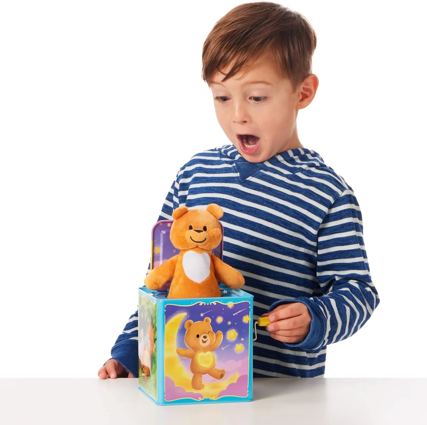Teddy Bear Pop N Glow Jack in The Box 18mo TPGJB Small