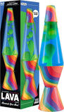 Lava The Original Lamp 145 Warped Rainbow Classic Liquid Motion Lamp Yellow Wax and Blue Liquid Item 2713 Amazon Exclusive