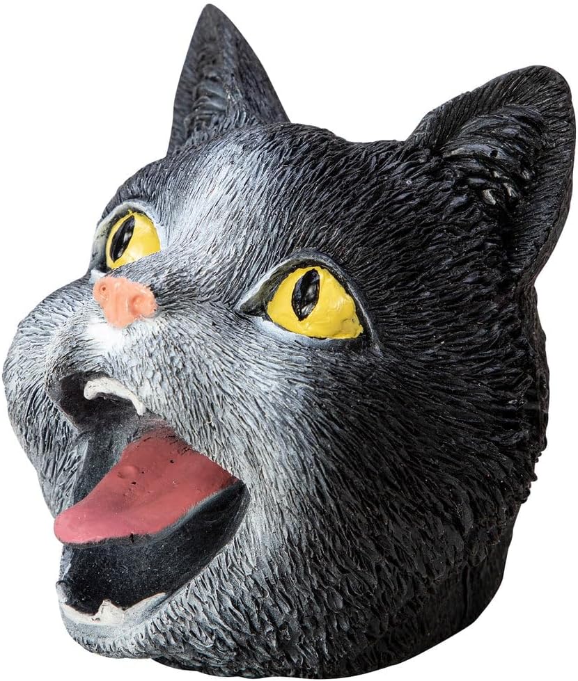 Cat Hand Puppet Stretchy Detailed Texture and Painted Face Color May Vary Pack of 1